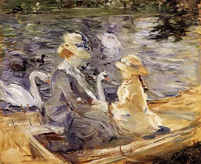 On the Lake in the Bois de Boulogne Berthe Morisot
